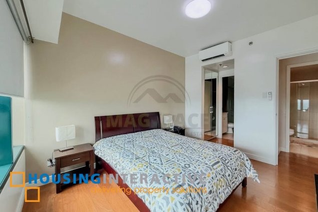 fully furnished 2br unit with parking for lease in one rockwell