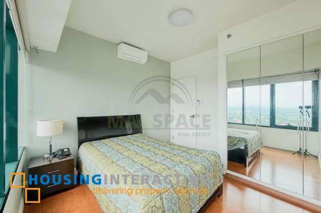 fully furnished 2br unit with parking for lease in one rockwell