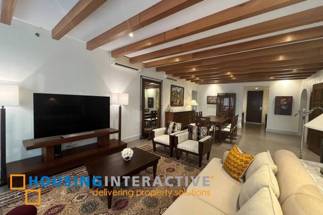 fully furnished 3br unit with parkings for sale in proscenium at rockwell