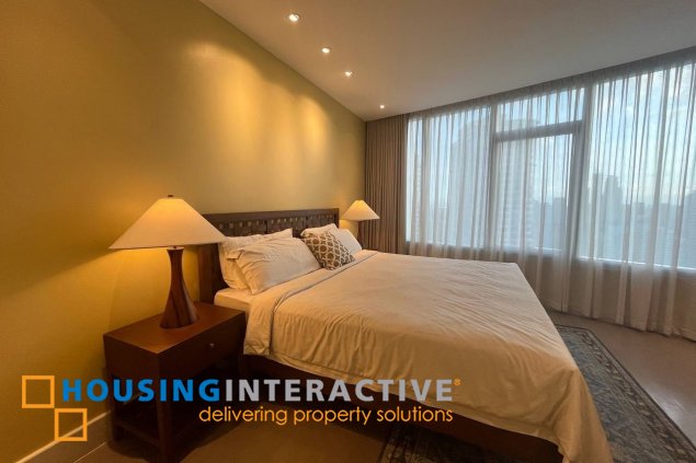 fully furnished 3br unit with parkings for sale in proscenium at rockwell