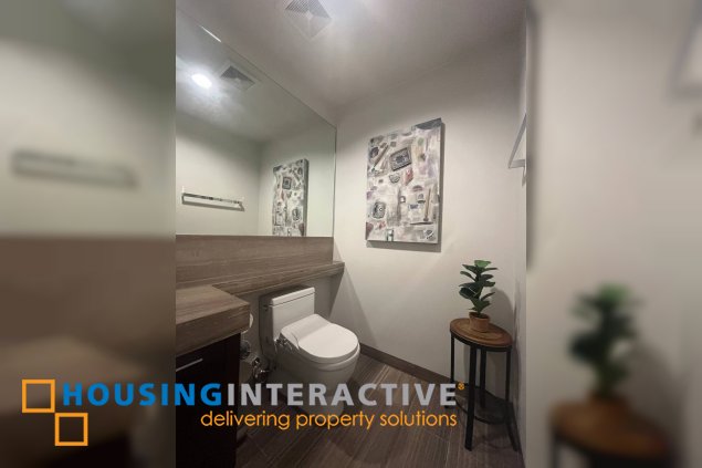 fully furnished 3br unit with parkings for sale in proscenium at rockwell