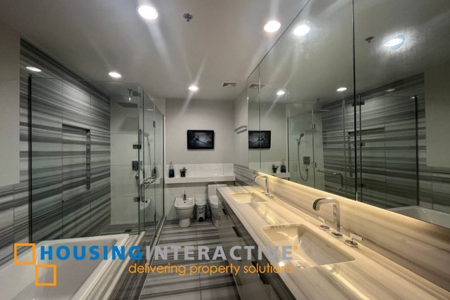 fully furnished 3br unit with parkings for sale in proscenium at rockwell
