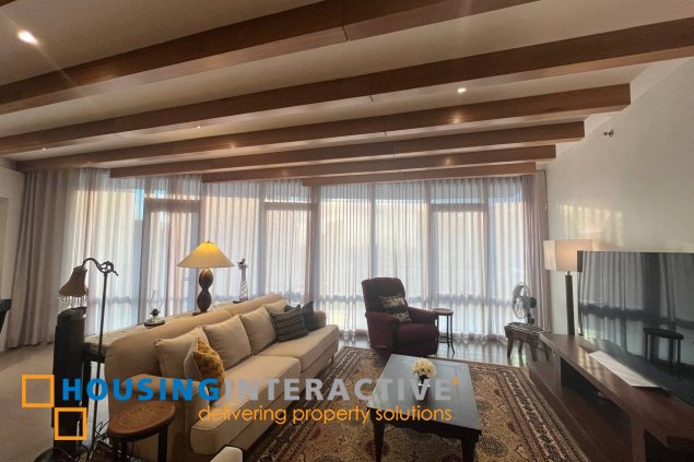 fully furnished 3br unit with parkings for sale in proscenium at rockwell