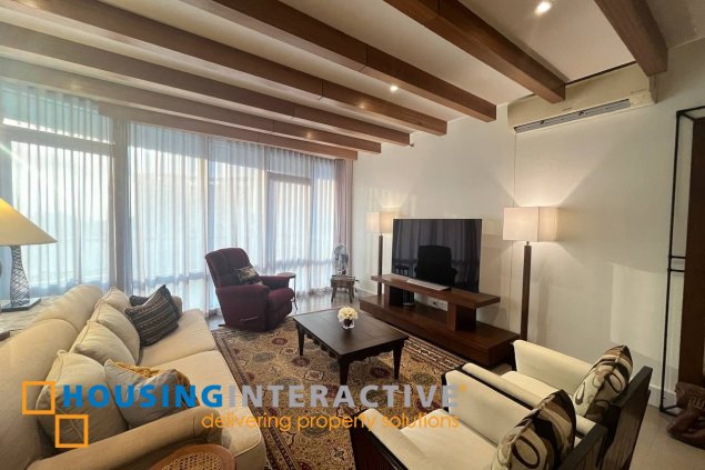 fully furnished 3br unit with parkings for sale in proscenium at rockwell