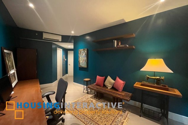 fully furnished 3br unit with parkings for sale in proscenium at rockwell