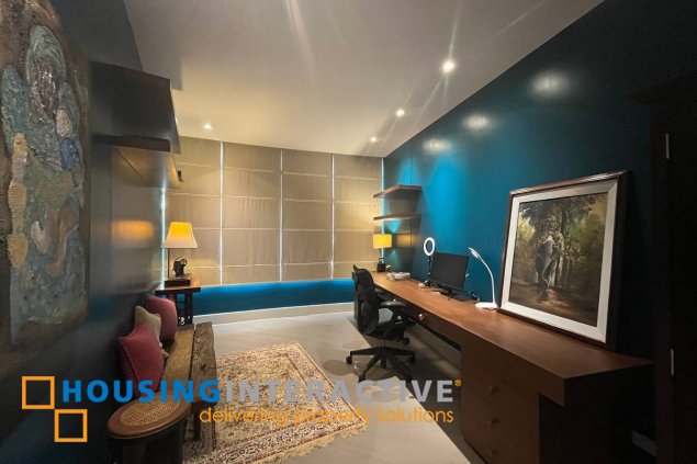 fully furnished 3br unit with parkings for sale in proscenium at rockwell