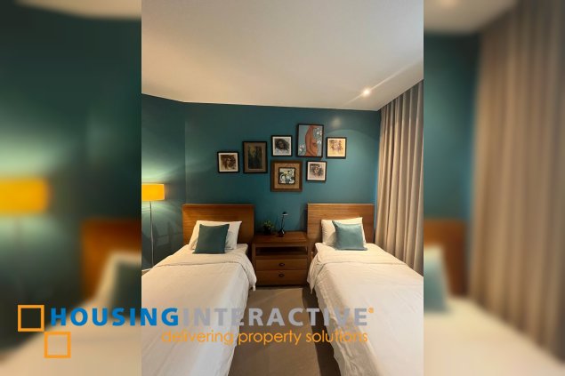 fully furnished 3br unit with parkings for sale in proscenium at rockwell