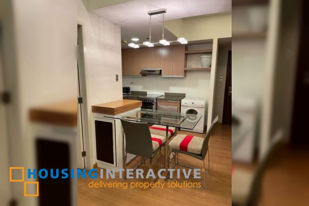 fully furnished 1br unit with balcony for lease in st. francis shangri-la place