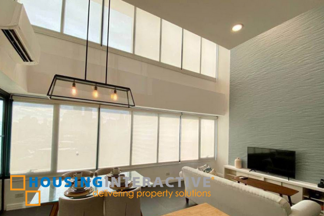 fully furnished 2br unit with parking for lease in one rockwell