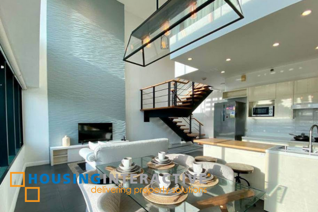 fully furnished 2br unit with parking for lease in one rockwell