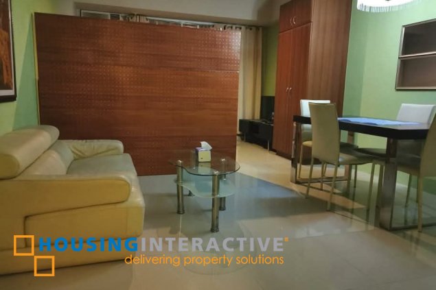 furnished studio unit for rent in greenbelt chancellor