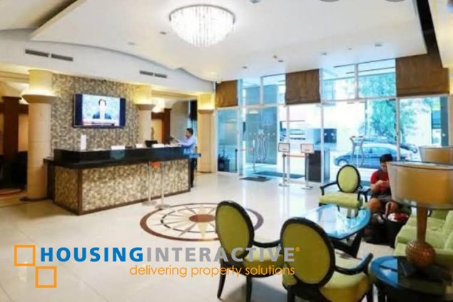 furnished studio unit for rent in greenbelt chancellor