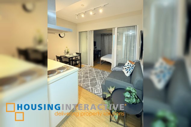fully furnished 1br unit with parking for lease in acqua private residences