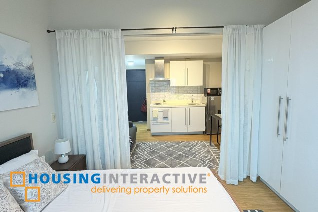 fully furnished 1br unit with parking for lease in acqua private residences