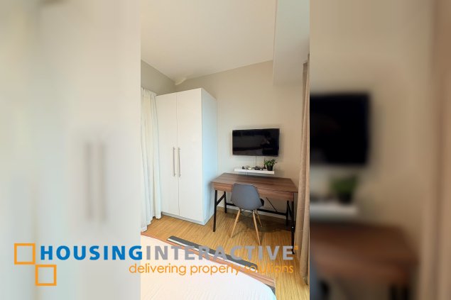 fully furnished 1br unit with parking for lease in acqua private residences