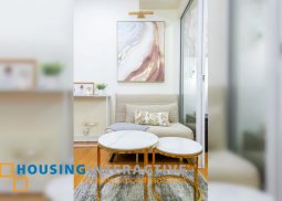 fully furnished 1br unit with balcony for lease in acqua private residences
