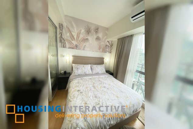 fully furnished 1br unit with balcony for lease in acqua private residences