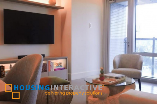 fully furnished 2br unit with 2 parkings for sale in proscenium residences