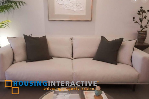 fully furnished 2br unit with 2 parkings for sale in proscenium residences