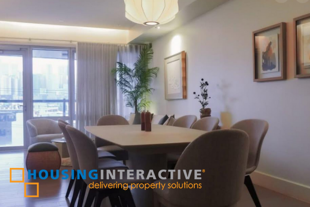 fully furnished 2br unit with 2 parkings for sale in proscenium residences