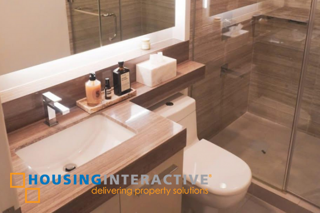fully furnished 2br unit with 2 parkings for sale in proscenium residences