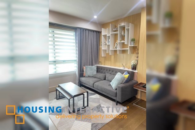 fully furnished 1br unit with balcony and parking for lease in edades tower