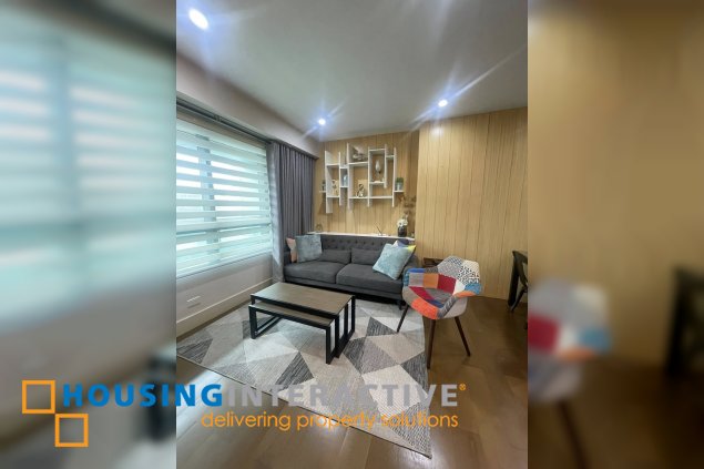 fully furnished 1br unit with balcony and parking for lease in edades tower