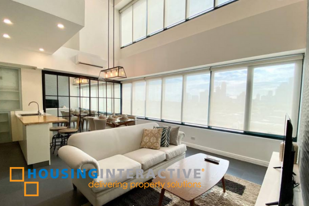 fully furnished 2br unti with parking for lease in one rockwell