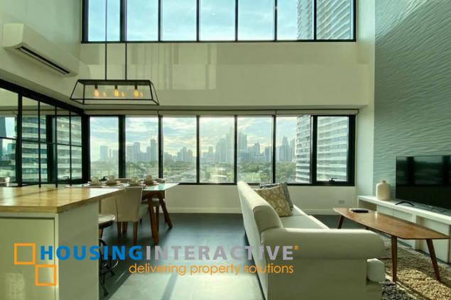 fully furnished 2br unti with parking for lease in one rockwell