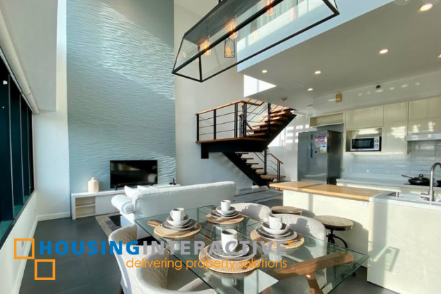 fully furnished 2br unti with parking for lease in one rockwell
