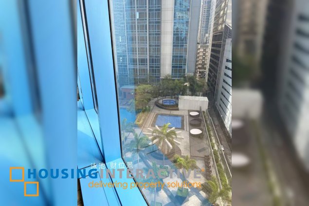 furnished studio unit with parking for sale in three central