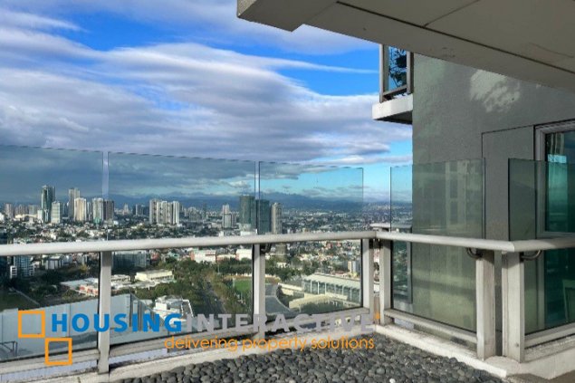 semi-furnished 3br unit with balcony and parking for lease in one serendra