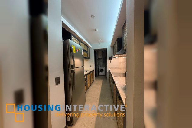 fully furnished 1br unit with parking for lease in one serendra