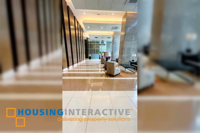 nicely furnished 1br unit with balcony for sale in st. francis shangri-la place