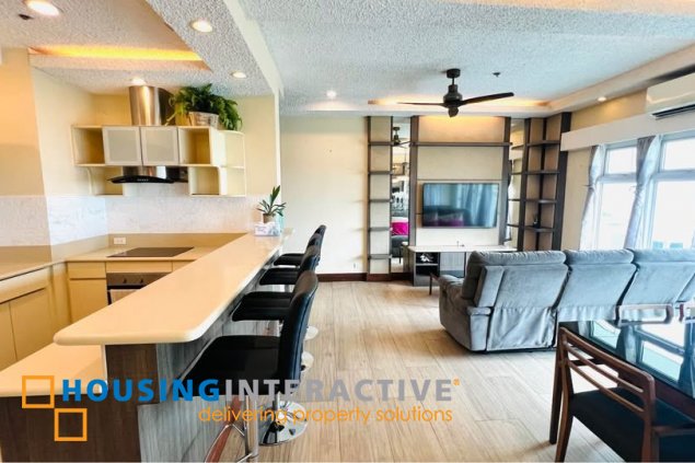 fully furnished 3br unit with balcony and parking for sale in two serendra