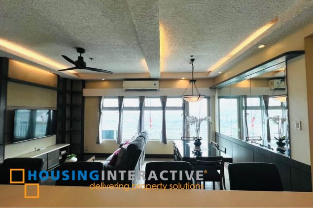 fully furnished 3br unit with balcony and parking for sale in two serendra