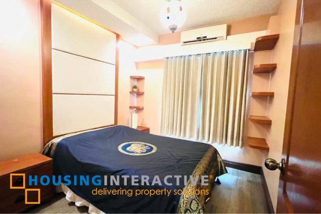 fully furnished 3br unit with balcony and parking for sale in two serendra