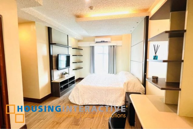 fully furnished 3br unit with balcony and parking for sale in two serendra