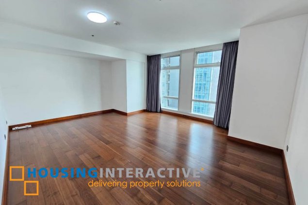 bare 3br unit with parking for sale in two roxas triangle