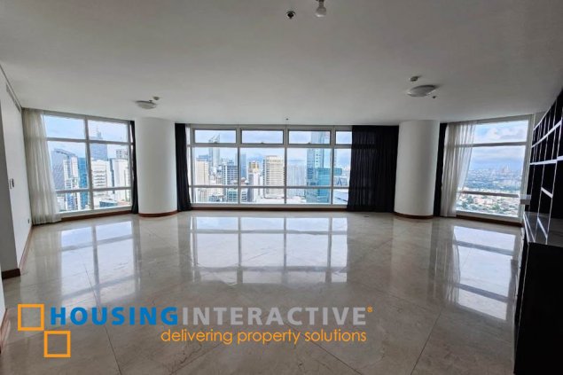 bare 3br unit with parking for sale in two roxas triangle