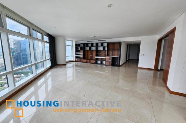 bare 3br unit with parking for sale in two roxas triangle