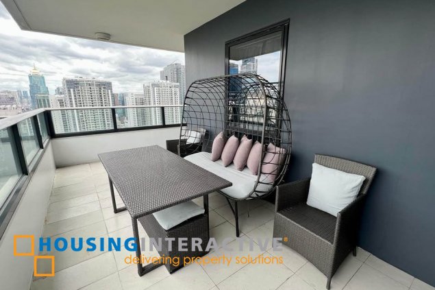 semi-furnished 2br unit with parking for sale in arya residences