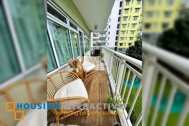 fully furnished 3br unit with parking for sale in one serendra
