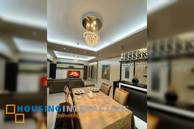 fully furnished 3br unit with parking for sale in one serendra