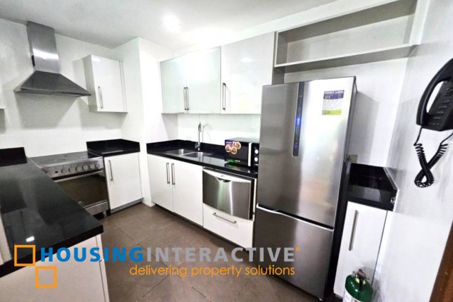 fully furnished 2br unit with balcony and parking