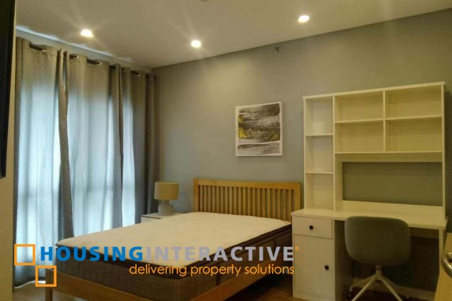 fully furnished 3br unit with parking for lease in two serendra