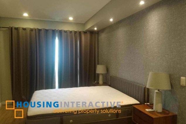 fully furnished 3br unit with parking for lease in two serendra