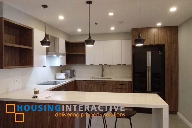 fully furnished 3br unit with parking for lease in two serendra