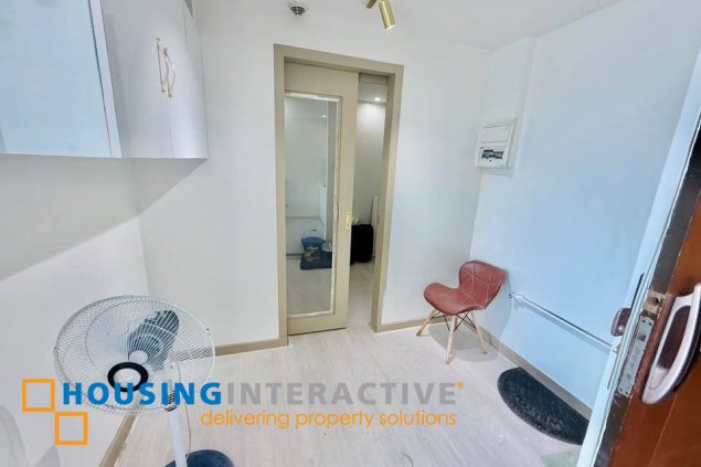 semi-furnished 2br unit with parking lot for sale/rent in bellagio 2