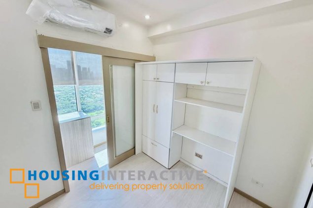 semi-furnished 2br unit with parking lot for sale/rent in bellagio 2